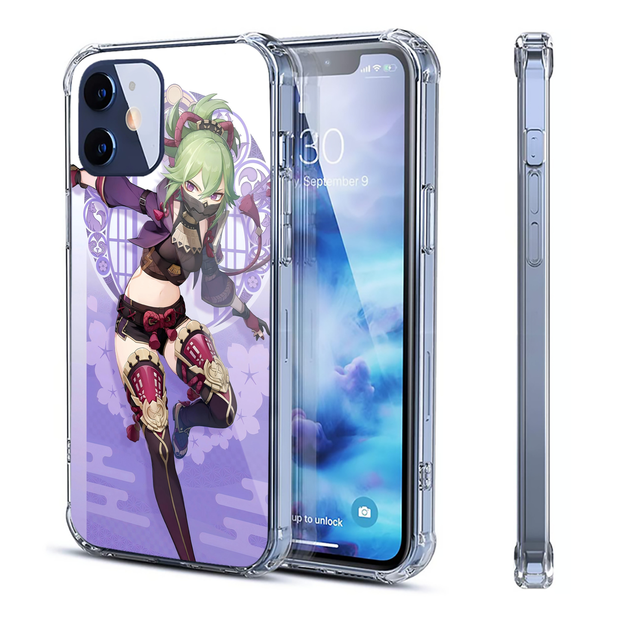げんし神 genshin 【iPhone 12シリーズ対応】透明スマホケース（クリアソフトケース）